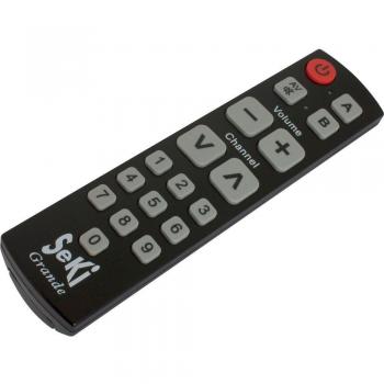 Control Remoto Universal Seki Grande Negro con Función de Aprendizaje y Teclas Grandes