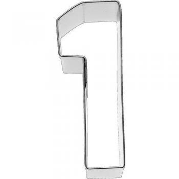 Birkmann 1010713210 Galletas Forma Número 1, 6 cm, plástico, Gris, 5 x 3 x 2 cm