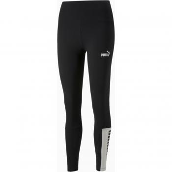Leggings Power Colorblock Puma para mujer, talla S, color blanco y negro