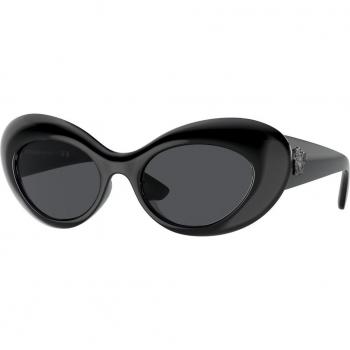 Versace VE4456U GB1/87 Women's Round Black Sunglasses Size 52
