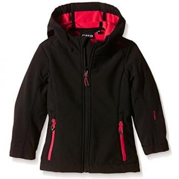 Cmp - Softshell Jacket Fix Hood Girls, color black , talla 98