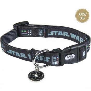 Collar para Perro Star Wars Darth Vader Oficial Ajustable XXS/XS Negro - For Fan Pets 18-30cm x 15mm CERDÁ LIFE'S LITTLE MOMENTS Licencia Disney