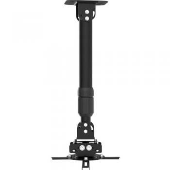 Soporte de techo para proyector MYWALL H16-12SL, negro, hasta 15 kg