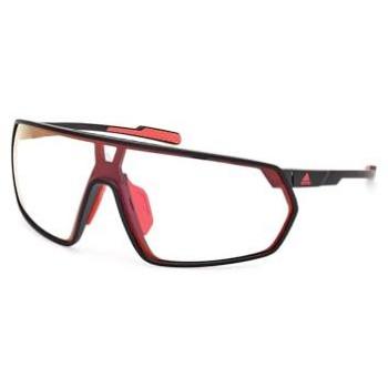 Gafas de sol Adidas Sport SP0088 Negro Mate con Lentes Fotocromáticas y Espejo Rojo