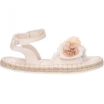 Sandalias de Niña Mayoral 43375 Crudo, color crudo, diseño elegante, cierre con hebilla, suela antideslizante, material sintético y forro textil