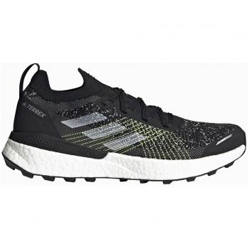 Adidas Terrex Two Ultra Primeblue Hombre Negro Zapatillas de trail running, material Primeblue reciclado, suela Continental para mejor tracción, diseño ligero y transpirable, amortiguación Boost para mayor comodidad