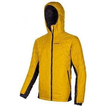 Trangoworld Verbier Chaqueta, Hombre, Amarillo Mostaza/Negro Azulado, XL