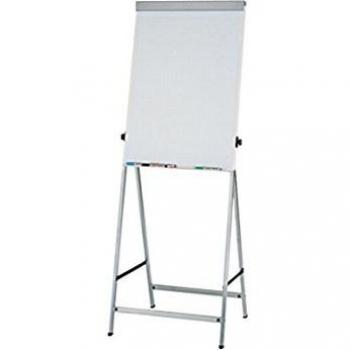 Flipchart MAULoffice funcional con soporte de 4 patas, 70 x 100 cm, color plata