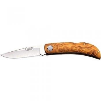 Joker NO67 Razor Cuchilleria NO67-Navaja Deportiva, cachas de Olivo, con Bloqueo, Hoja, Unisex, 7,5 cm