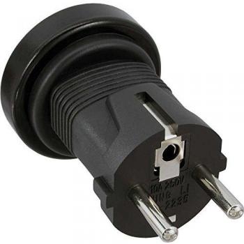 Adaptador de Viaje InLine® Australia a Schuko con Conector de Seguridad