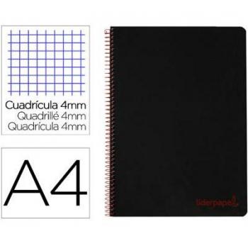 CUADERNO LIDER 4MM A4 WONDER 80HJ 90GR TAPA PLASTICO