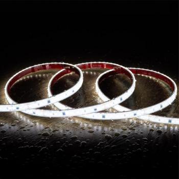 Tira LED Regulable 220V SMD2835 Autorectificada 120 LED/m 14W/m 1680lm/m Silicona Flexible Ancho 12mm Corte a Medida IP67 Blanco Frío 6000