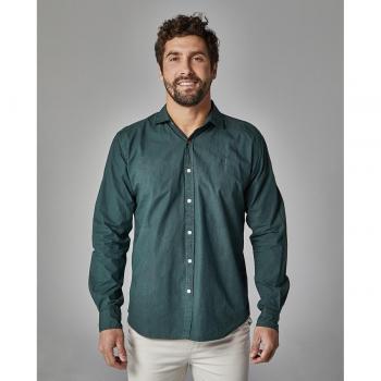Camisa de hombre corte slim fit tinte en prenda