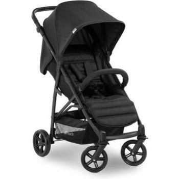 Cochecito Hauck Rapid 4 Negro, Silla de Paseo Ligera hasta 22 kg, Plegable, Reclinable y con Ruedas Delanteras Giratorias