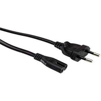 Cable de Red VALUE euroconector Plano a C7, 2 Polos, Negro 1,8m