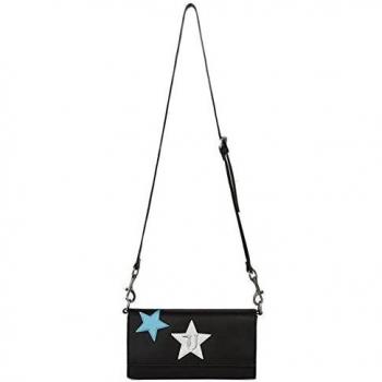 Trussardi Jeans - Bolso de mano con diseño de estrellas, color blanco Blak+multi Talla única