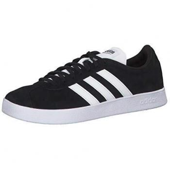 Adidas VL Court 2.0 Men's Casual Sneakers - Core Black and Ftwr White