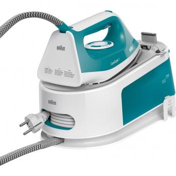 Braun CareStyle 1 IS1013GR Centro de Planchado 2400W Suela FreeGlide3D 6 Bares Blanco/Verde