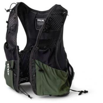 Bolsa de trail Silva Chaleco Strive 5L Verde con capacidad para hidratación, diseño ergonómico, material ligero y transpirable, múltiples bolsillos para almacenamiento y sistema de ajuste seguro