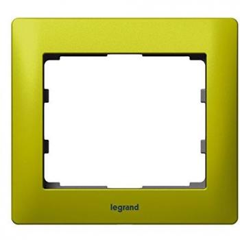 Legrand 771921 Marco 1 Elemento, Metal Galea Life Verde Magico