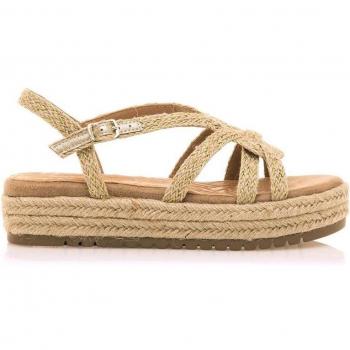 Mustang - Sandalias de mujer con plataforma y tiras trenzadas