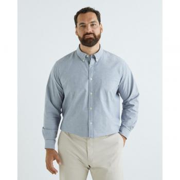Camisa de hombre tallas grandes sport lisa natural stretch Emidio Tucci