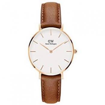 Daniel Wellington Reloj Analógico para Hombre de Cuarzo con Correa en Cuero DW00100172