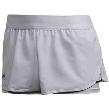 adidas Club Short Pantalones Cortos de Deporte, Mujer, White/Matte Silver/Black, L