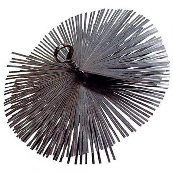 Scovolo para chimeneas 'redondo' de acero plana. Para la limpieza de cañas instalaciones. Casquillo