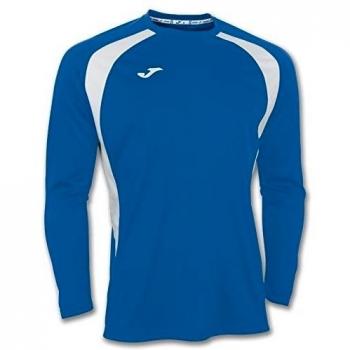 Joma 100015.702 - Camiseta de equipación de manga larga para hombre, color azul royal / blanco, talla 4XS-3XS