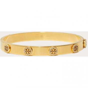 Tory Burch Logo Bracelet, Yellow Female, Size M