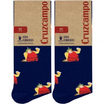 Calcetines Cruzcampo Pepe Pinreles Gambrinus Azul Marino