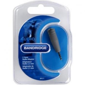 Adaptador de Audio Estéreo 2.5 mm Macho a 3.5 mm Hembra Gris
