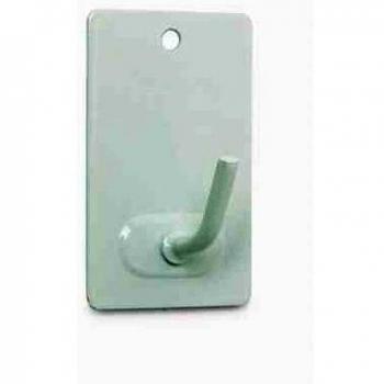 Brinox B70260D - Percha mediana adhesiva, 2,6 x 4,3 x 2,1 cm, color lacado blanco