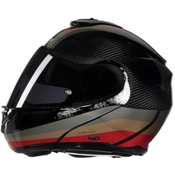 Casco Modular Nolan X-1005 Ultra Carbon Gran Tour N-Com Negro Marrón Beige Talla M