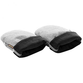 Jané Manoplas para Carrito y Silla de Paseo con Forro Polar Interior, Adaptable tanto a Manillar Abierto como Cerrado, Color Gris