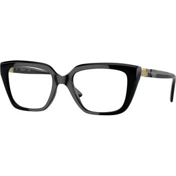 Vogue Women's Prescription Eyeglasses VO5477B W44 Black 50mm - Blue Light Block Available