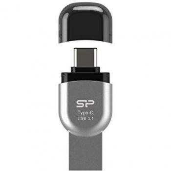 Lector de Tarjetas Silicon Power 2 en 1 USB-C/USB-A, Plata, USB 3.2 Gen 1