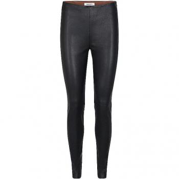 MOS MOSH Stretch Leather Leggings MMLUCILLE Black Women's Size L
