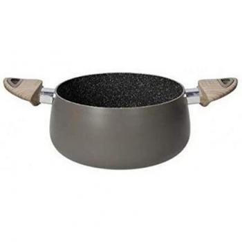 Cacerola Antiadherente Eco Tortora 24 cm con 2 Asas de Aluminio