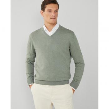 Jersey de hombre cuello pico con coderas