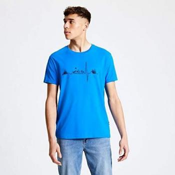 Dare2b Differentiate - Camiseta Estampada De Algodón Transpirable De Estilo Informal Y Manga Corta T-Shirts/Polos/Vests, Hombre, Atheltic Blue, XXL