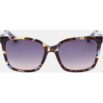 Guess Women's Square Blue Sunglasses with Dark Gray Polarized Lenses - Model GU7865 92B 140 mm
