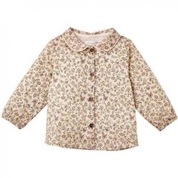 TroiZenfantS - Camisa con estampado floral para niña, color bleu