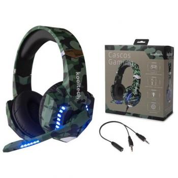 AURICULAR GAMING VERDE MILITAR KOOLTECH