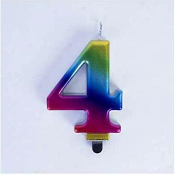 Party Fiesta Vela Rainbow Nº4