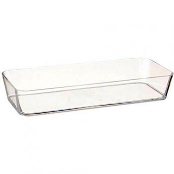 WENKO Bandeja organizadora Candy pequeña transparente - pequeña, Poliestireno, 24 x 4 x 10 cm, Transparente