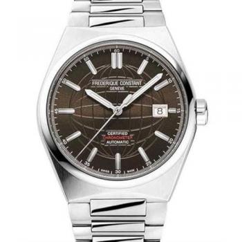Reloj Hombre Frederique Constant FC-303C3NH6B Automático Acero Inoxidable con Correa de Piel y Esfera Negra