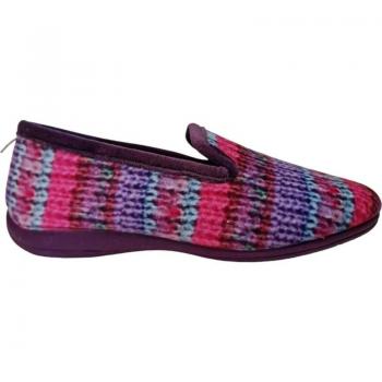 Zapatilla de Casa de Mujer Vulmas Bibber con Relleno de Pelo y Detalles de Dibujos - Cómoda Suela Antideslizante