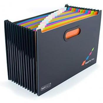 Carpeta Expandible Rapesco SupaFile Plus A4+ con 13 Compartimentos